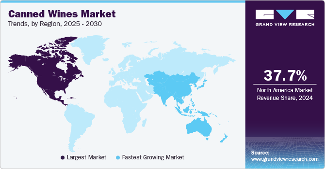 Canned Wines Market Trends, by Region, 2025 - 2030